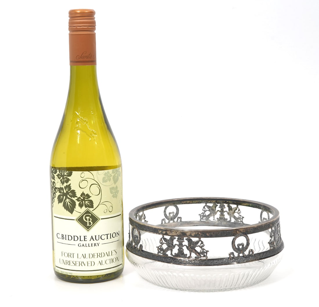 Posen German 800 Silver Over Crystal Bowl (1 of 7)