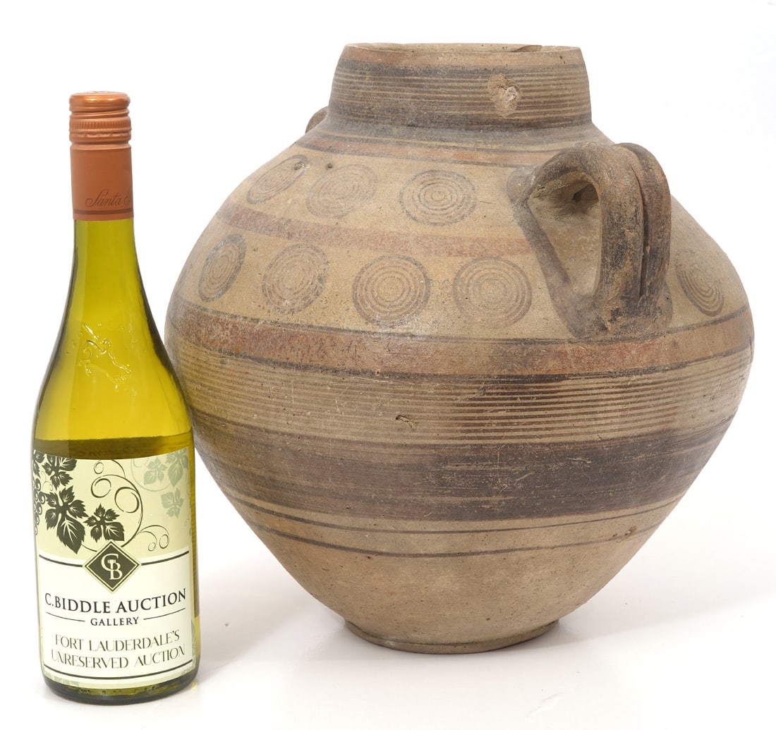 Cypriot Painted Terracotta Pottery Amphora (1 of 9)