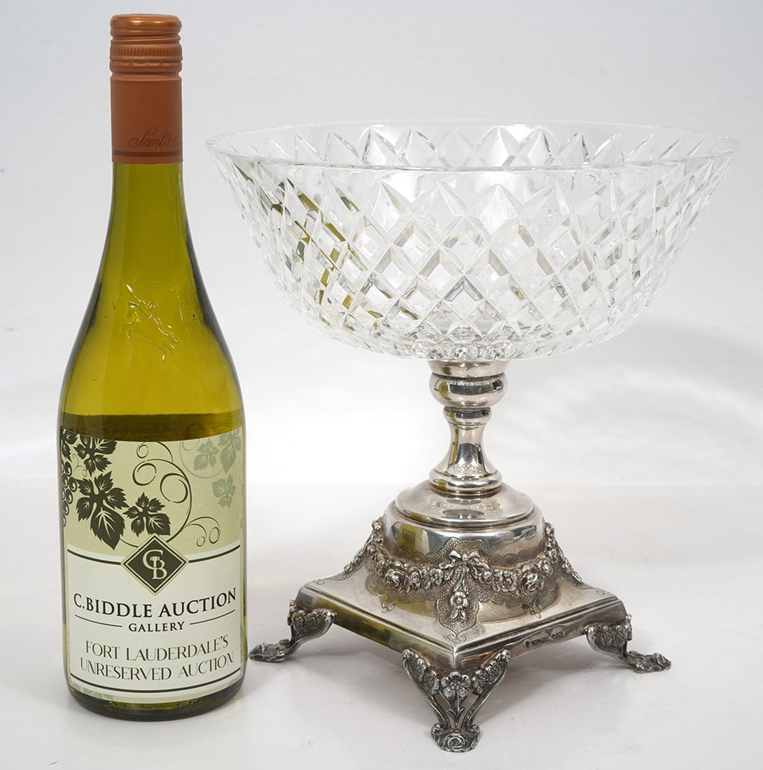 Topazio Sterling & Cut-Crystal Centerpiece Bowl (1 of 11)