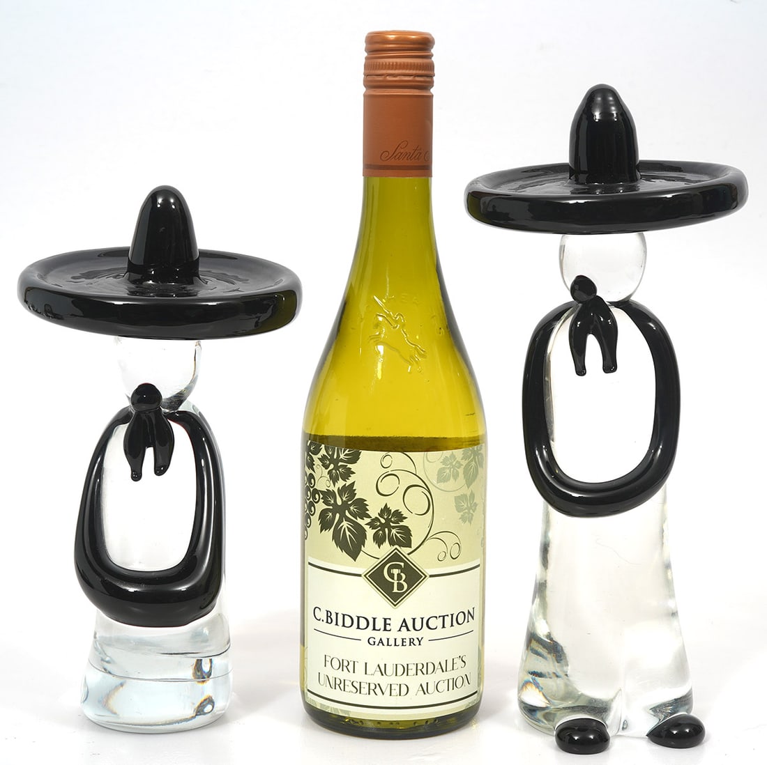 Two Murano Italian Glass Mexican Figures Signed (1 of 5)