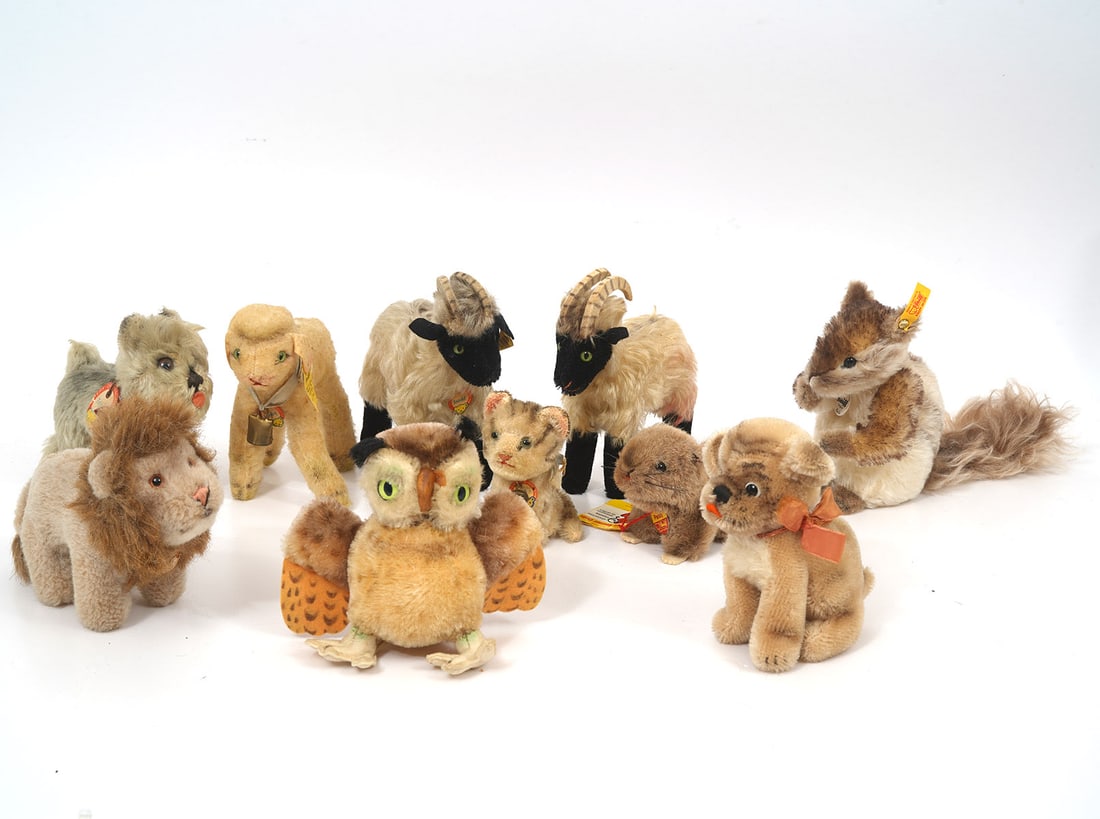 Group of Ten Steiff Toy Animals (1 of 10)