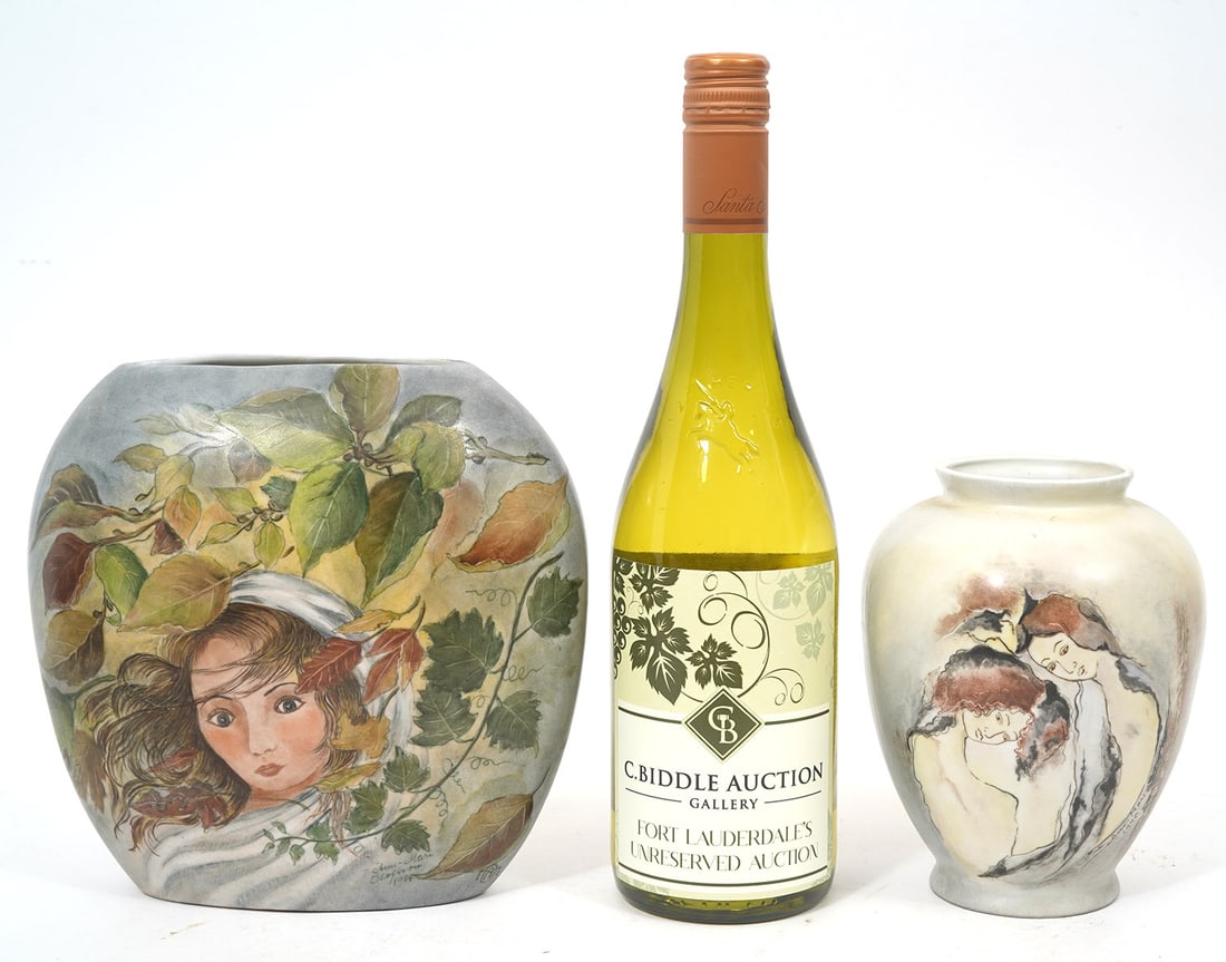 Two Scandinavian Signed Pottery Vases (1 of 7)