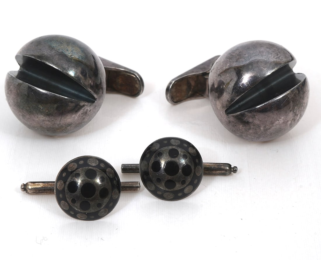 John Hardy Shirt Studs & Dutch Sterling Cufflinks (1 of 5)