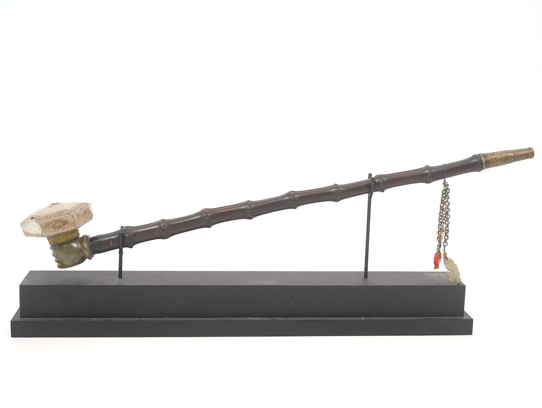 Antique Chinese Opium Pipe with Stand (1 of 12)