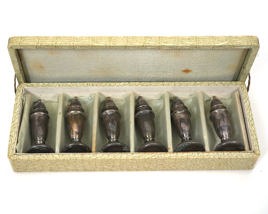 6Pc Sterling Silver S&P Shaker Set in Box (1 of 5)