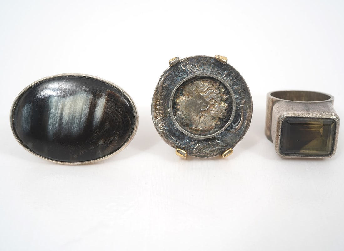 3 Sterling Silver Rings (1 of 7)