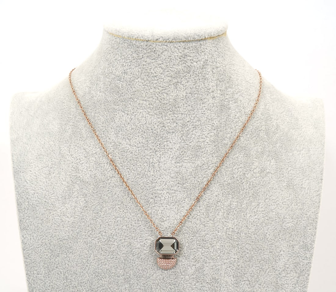 Swarovski Crystal Rose-Gold Plated Necklace (1 of 6)
