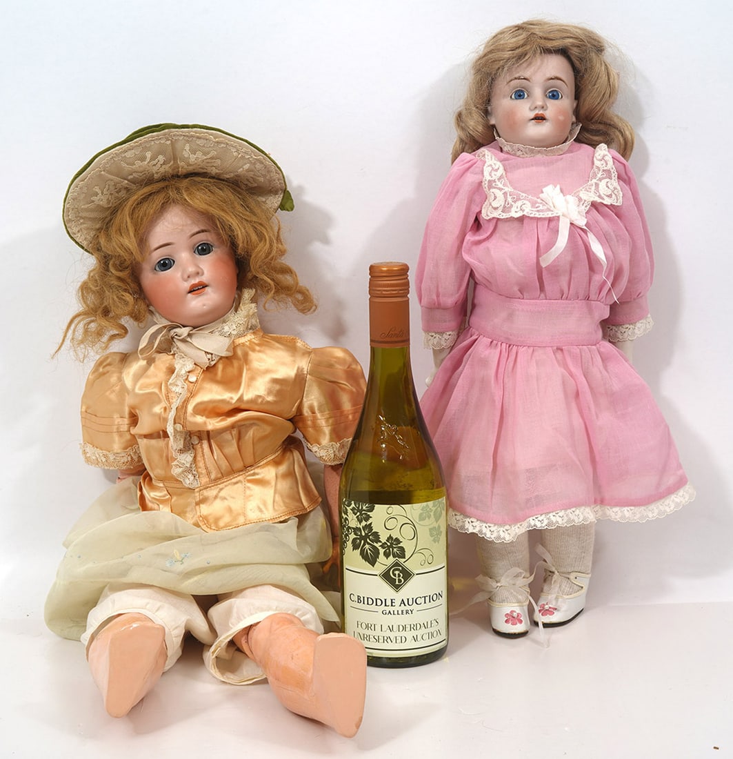 Two German Dolls Bisque & Composition (1 of 8)