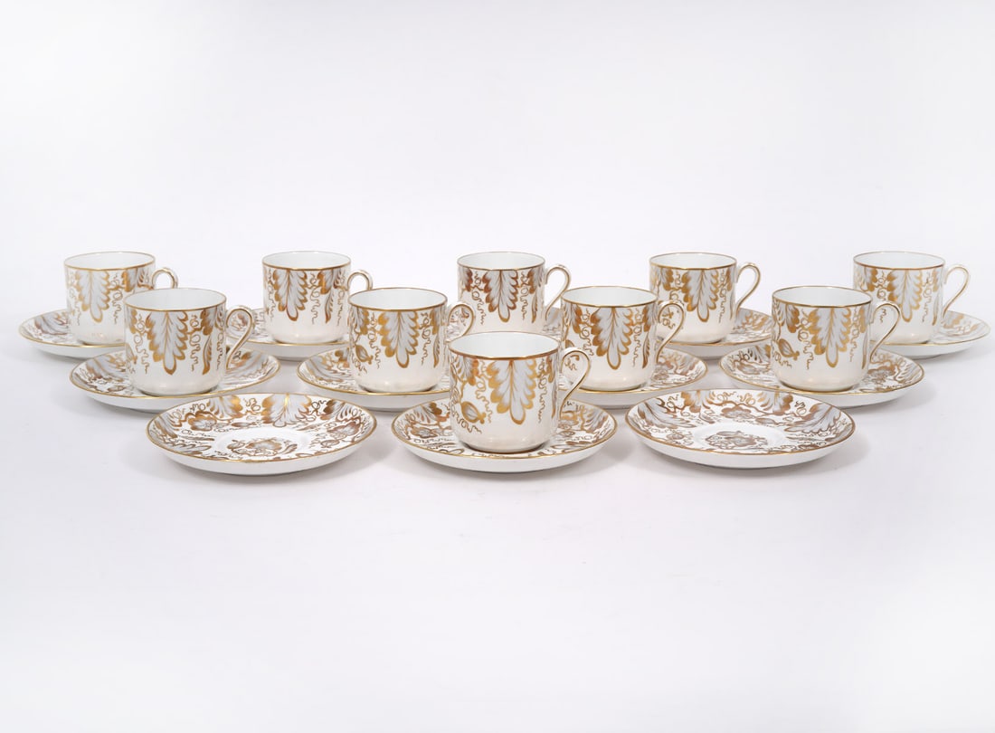 Tiffany Spode Copeland 10 Cups & 12 Saucers (1 of 5)