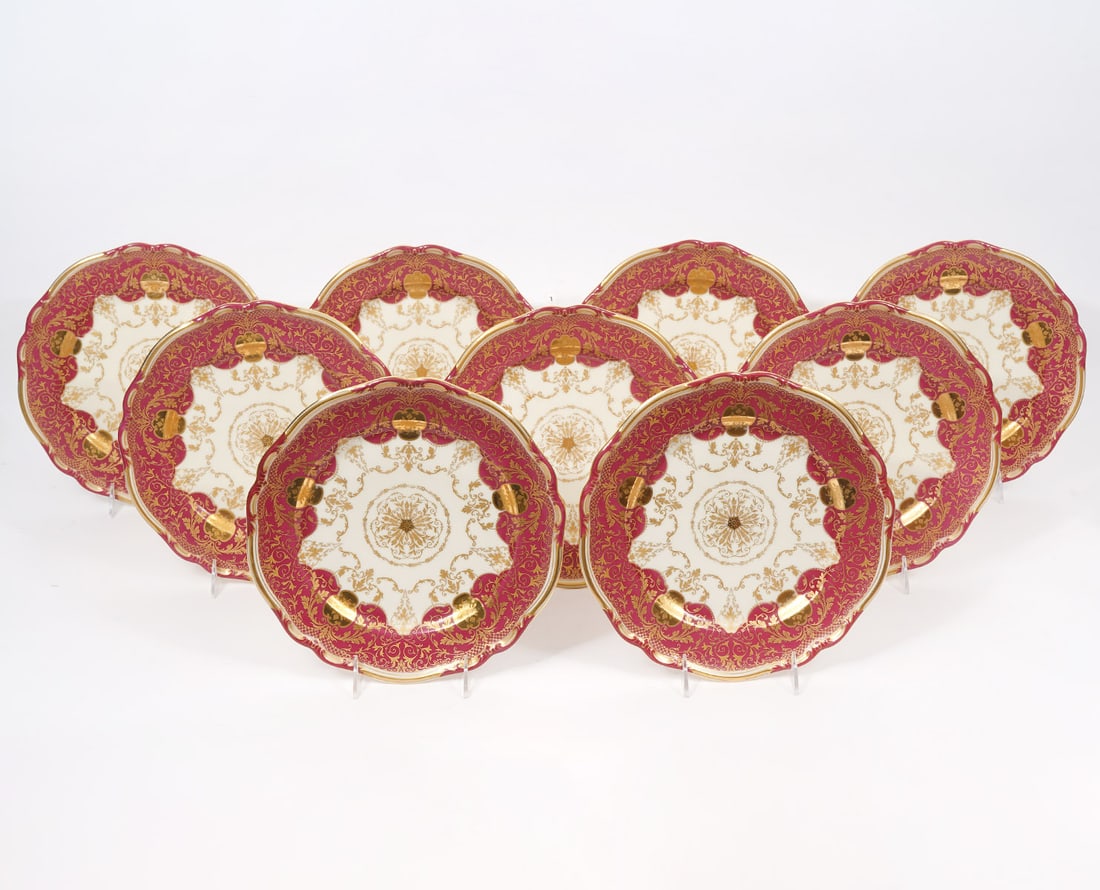 15 Bavarian Black Knight 'Contessa' China Plates (1 of 6)