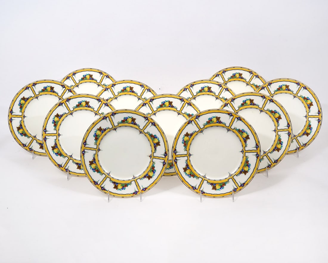 11 Minton English China Plates Pattern H3614 (1 of 7)