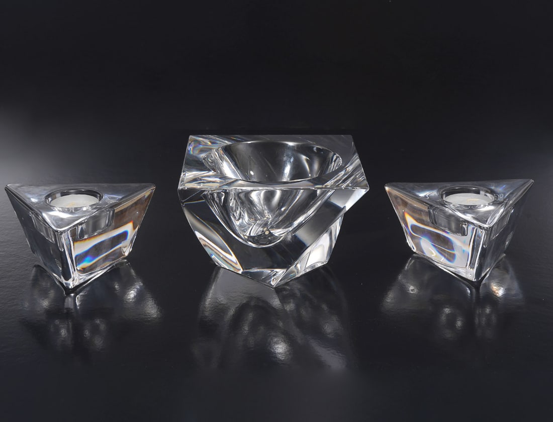 Orrefors 3 Piece Crystal Group (1 of 5)