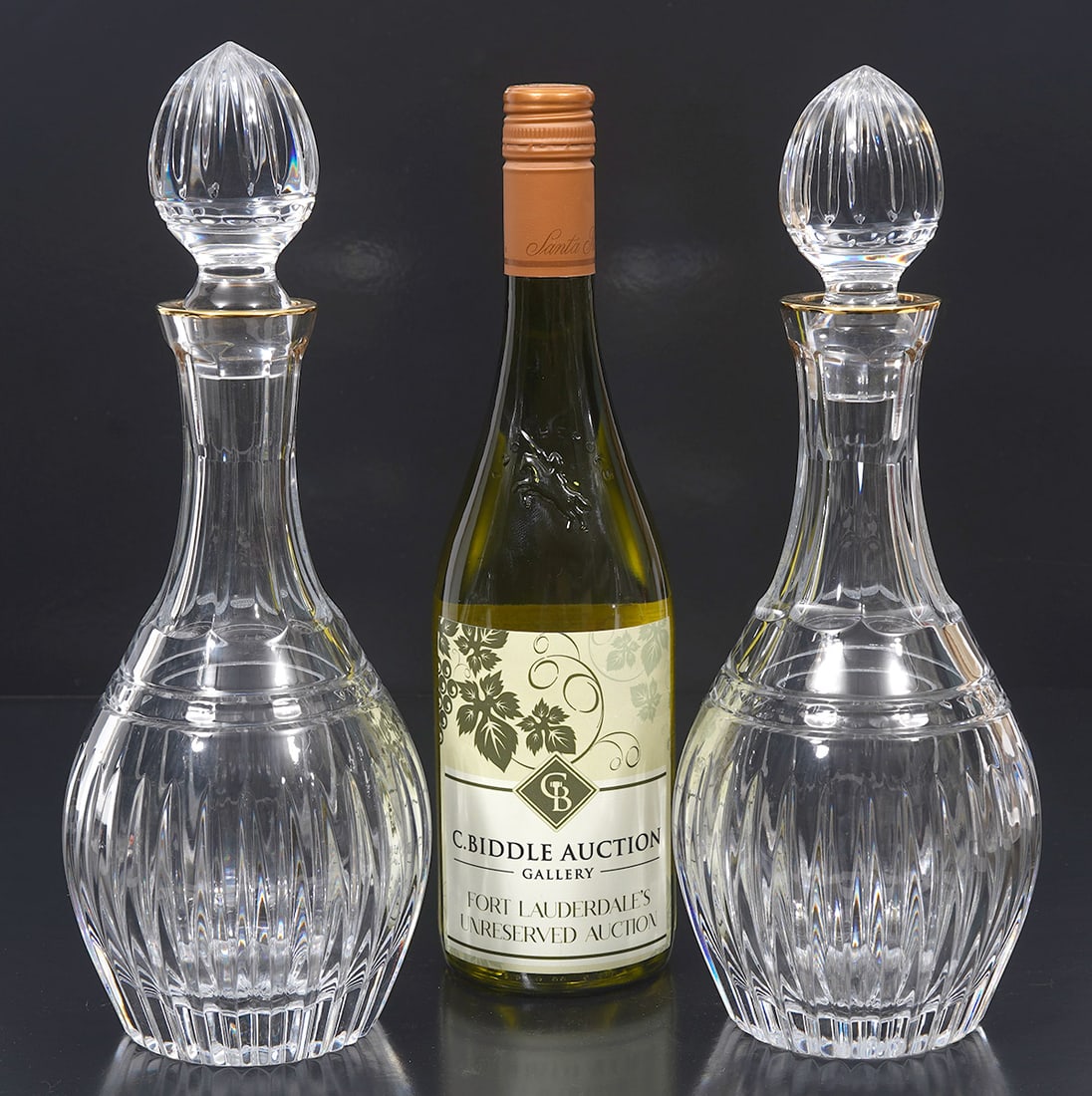 Pr. Waterford Crystal Hanover Gold Decanters (1 of 7)