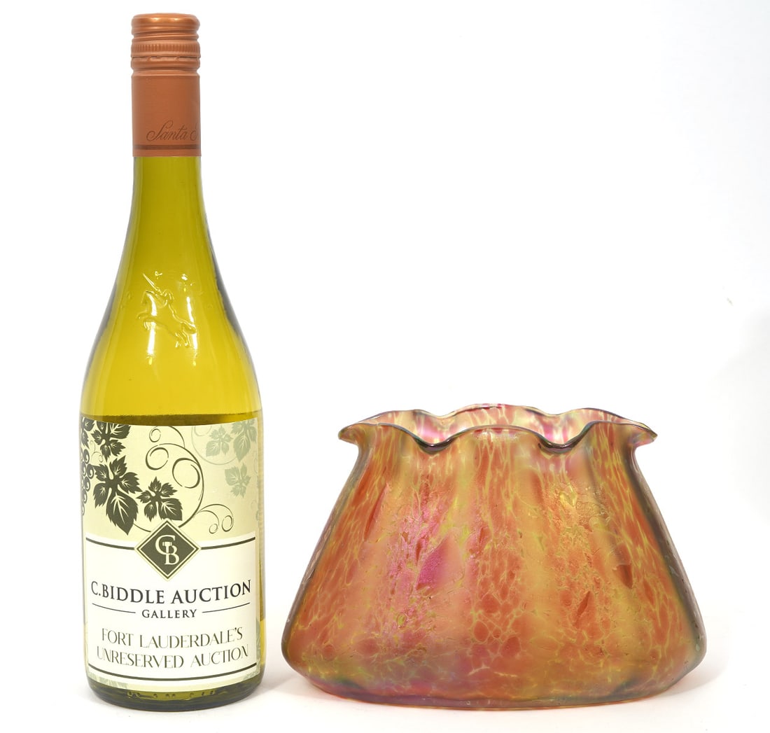 Loetz Iridescent Gold Ribbon Edge Vase (1 of 8)