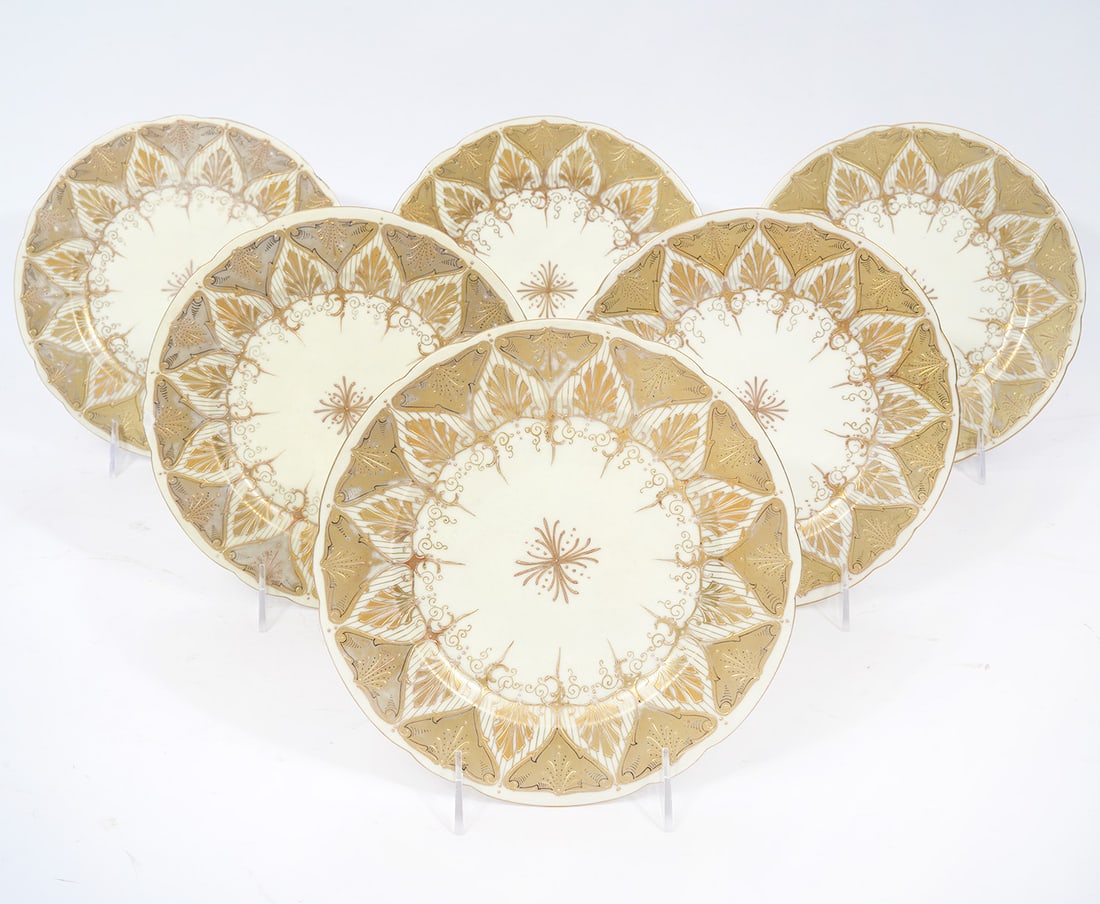 Set of 6 Ovington Austrian China Salad Plates (1 of 5)
