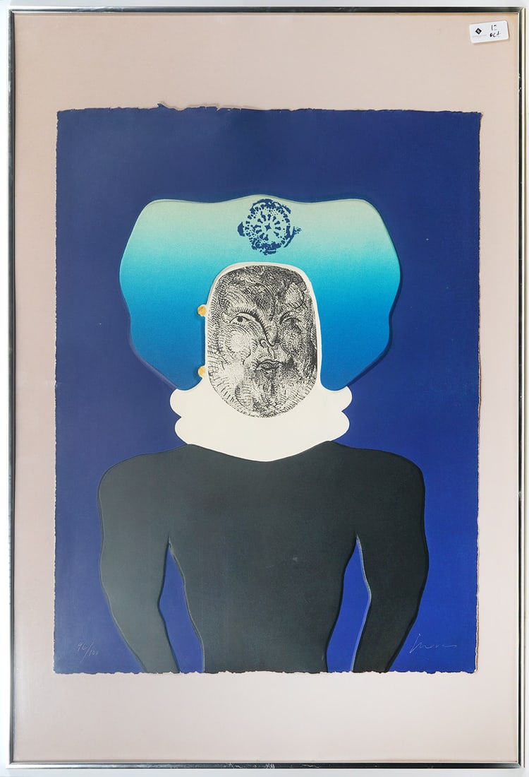 Jose Luis Cuevas "The Mask" Lithograph S/N (1 of 5)