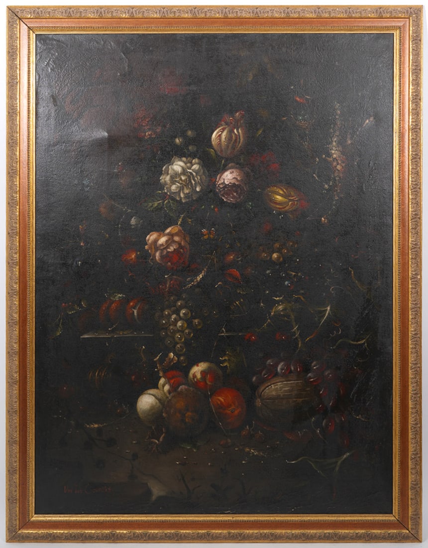 Large Continental European Still Life O/C Painting (1 of 7)