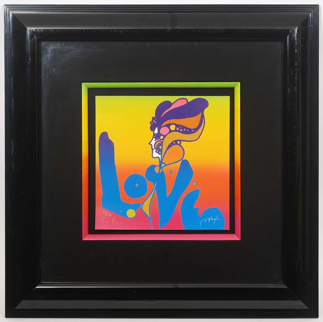Peter Max 'Love' Lithograph S/N (1 of 6)