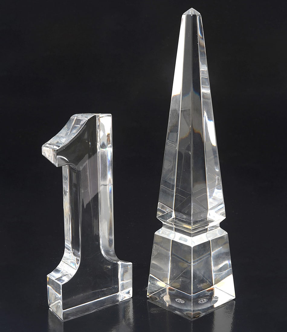 Baccarat Crystal Obelisk & Number One (1 of 5)