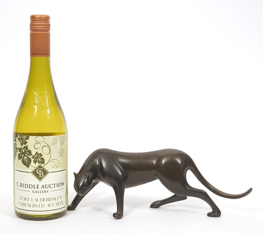 Loet Vanderveen Bronze Cat Sculpture S/N (1 of 6)