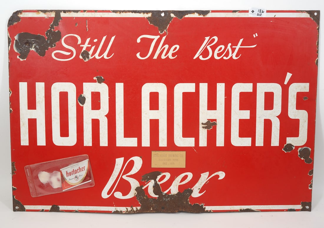 Horlacher's Beer 'Still the Best' Metal Sign (1 of 6)