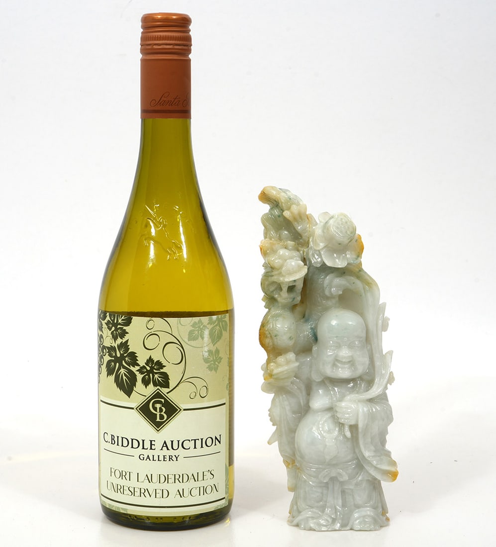 Chinese Hand-Carved Jade Buddha Figure (1 of 5)