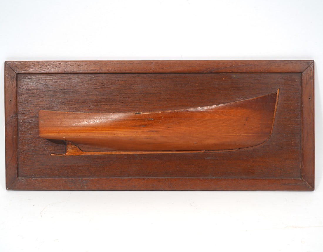 Hand Crafted Half Hull Wooden Model Boat (1 of 4)