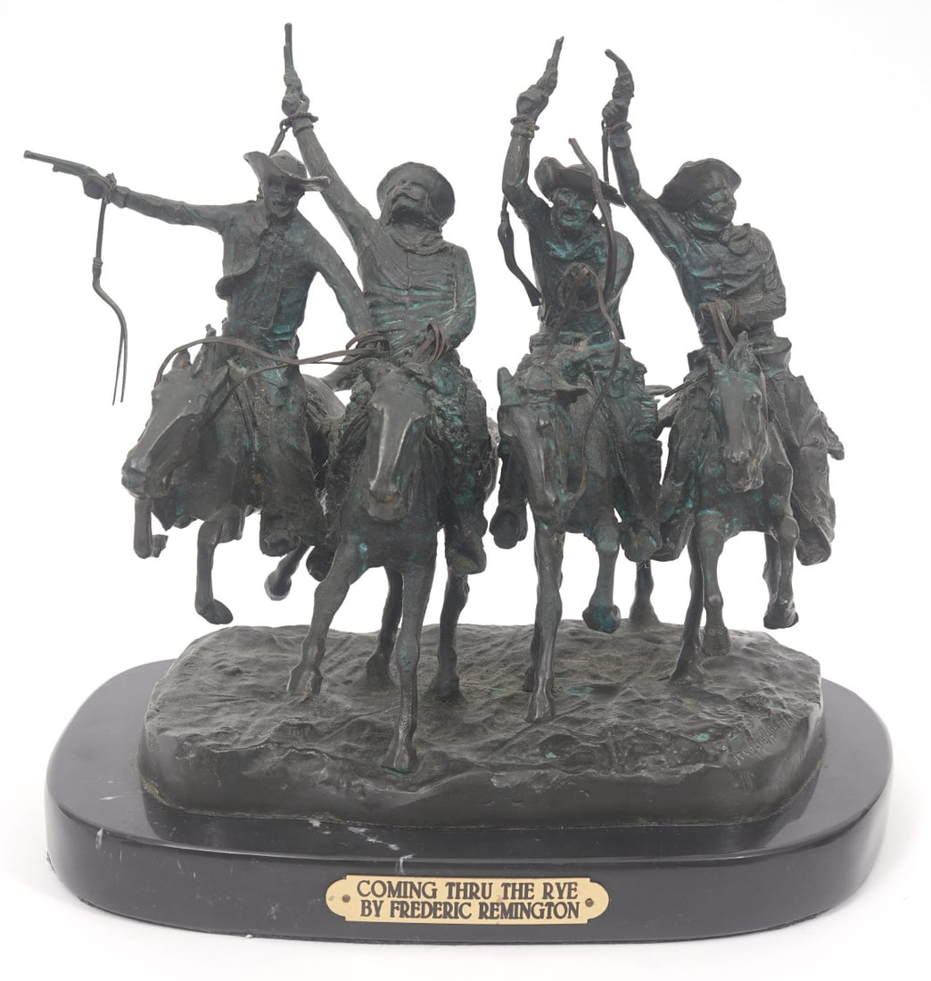 After Remington 'Coming Through the Rye' Bronze (1 of 7)