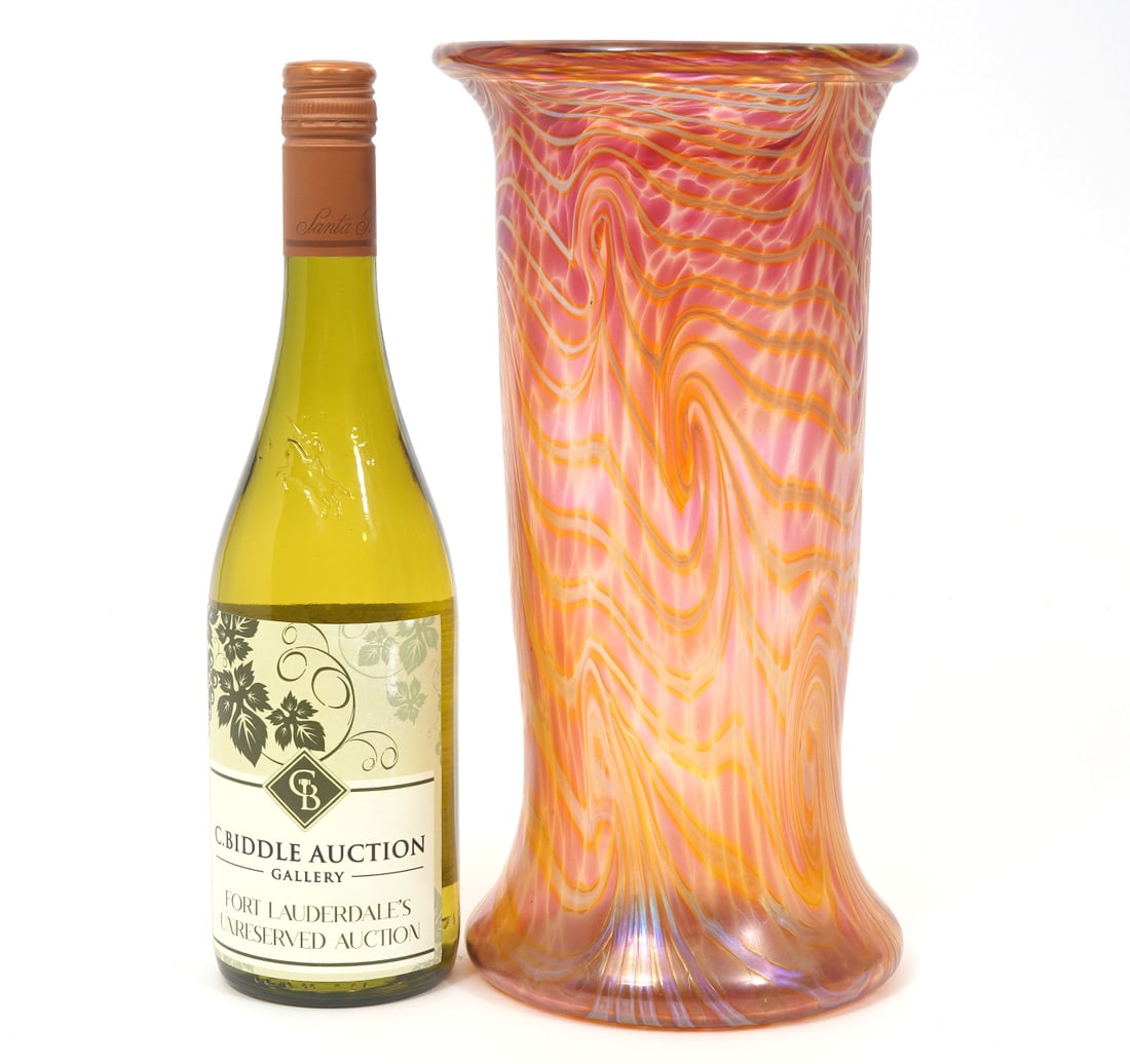 Saul Alcarez Santa Barbara Art Glass Vase (1 of 7)
