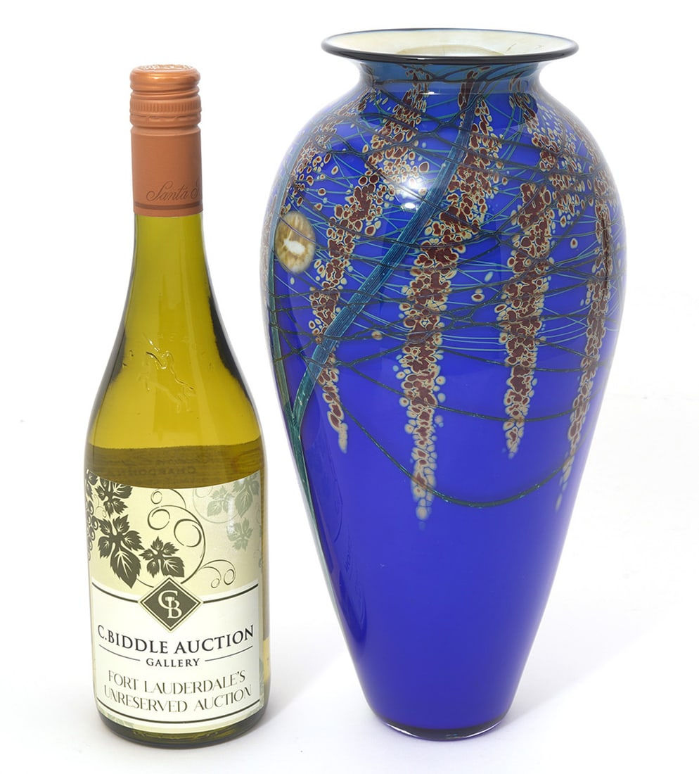 Richard Satava Harvest Moon Art Glass Vase (1 of 10)