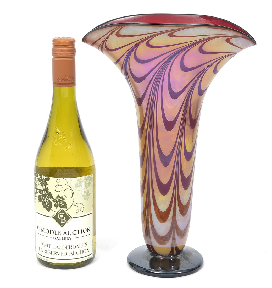 Molly Stone Hand Blown Art Glass Vase (1 of 9)