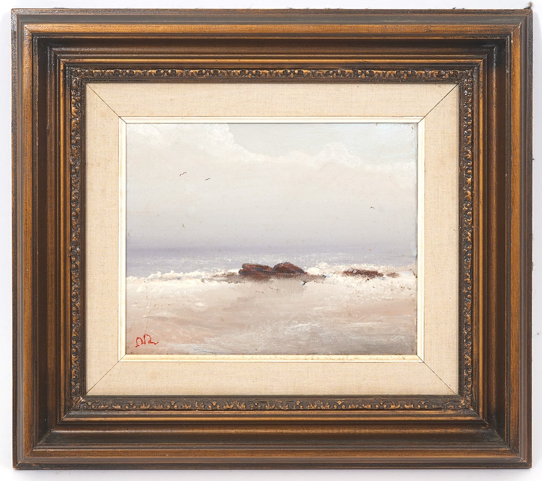California Coastal Scene O/C Signed Painting (1 of 6)
