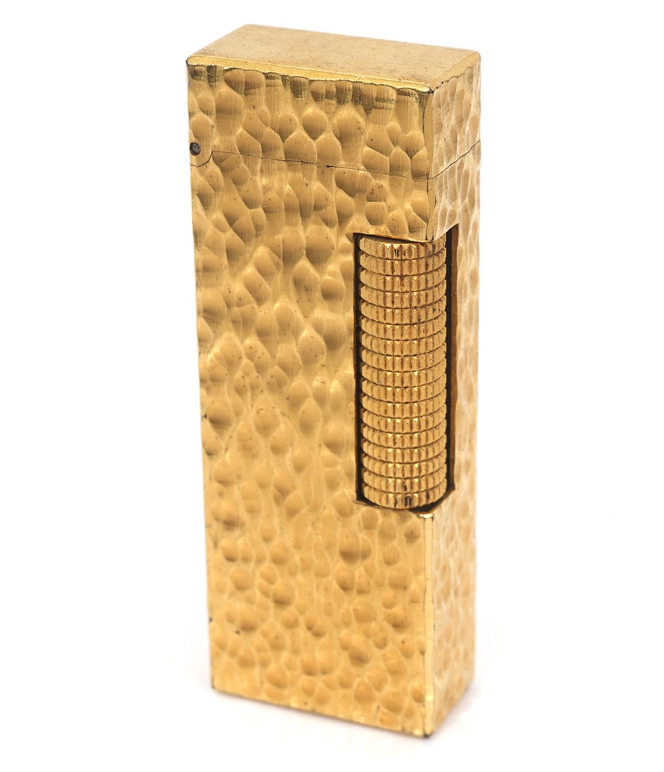 Dunhill Gold-Plated Bark Textured Rollagas Lighter (1 of 6)