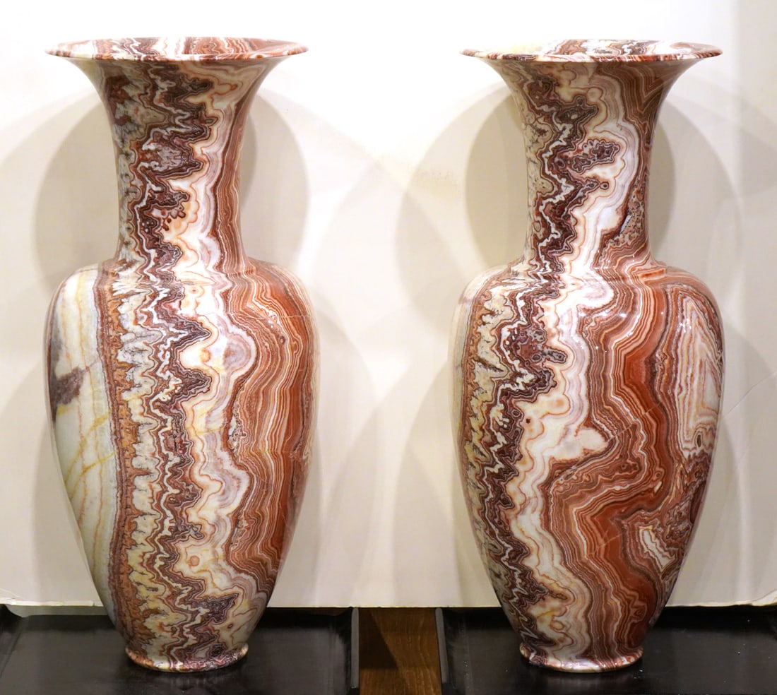 Pair of Large Marble Urns (1 of 6)