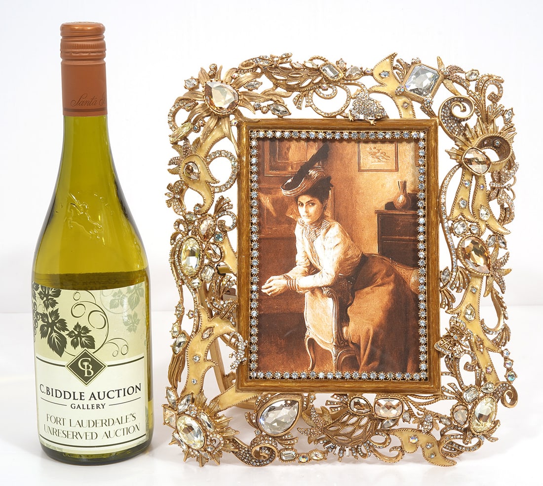 Jay Strongwater Enamel & Jeweled Picture Frame (1 of 7)