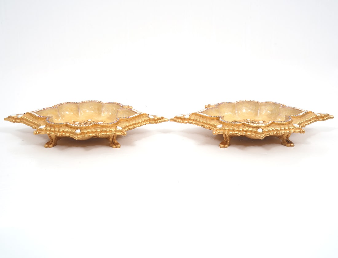 2 Jay Strongwater Enamel & Jeweled Trinket Dishes (1 of 8)