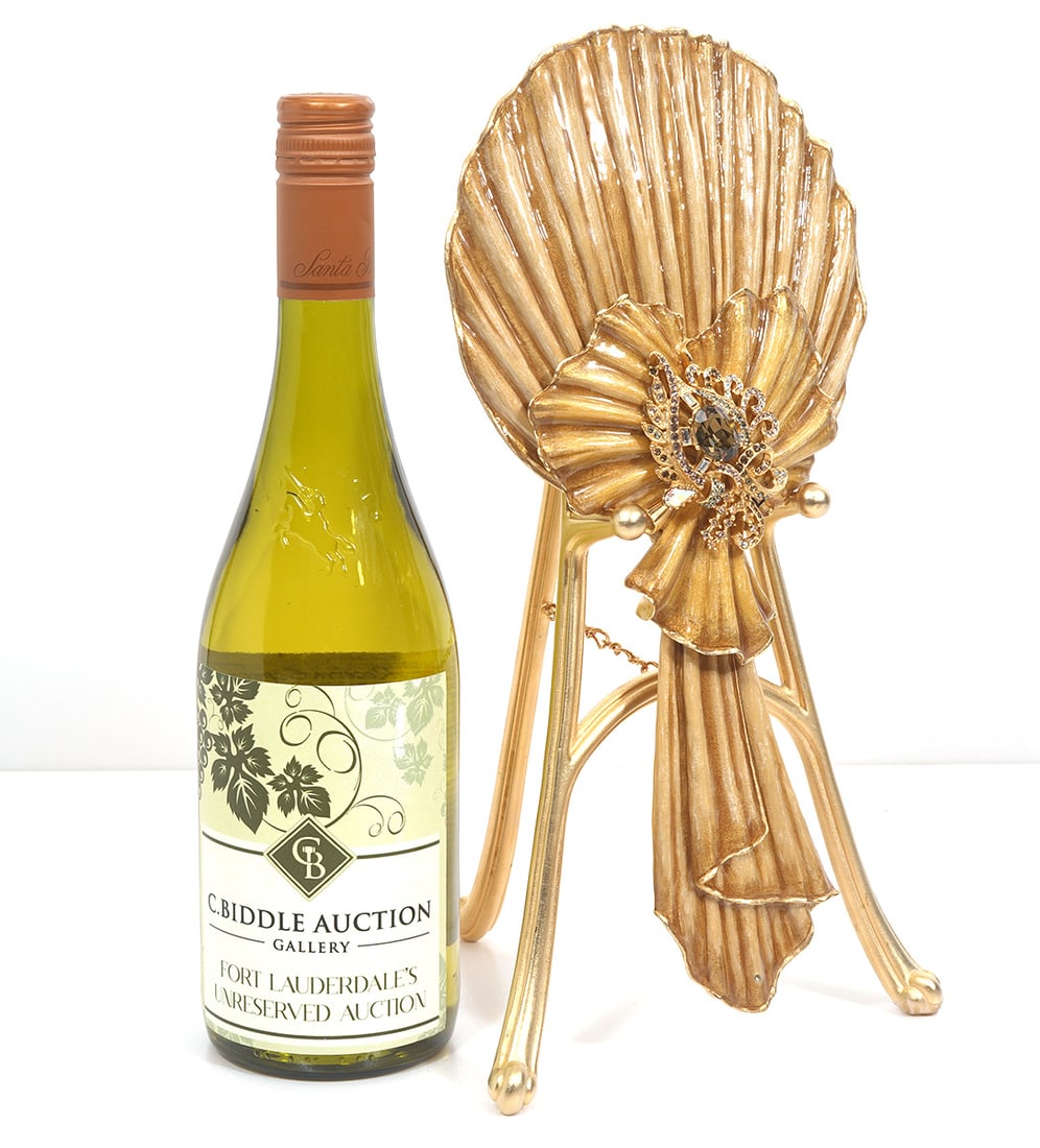 Jay Strongwater Enamel & Jeweled Hand Mirror (1 of 6)