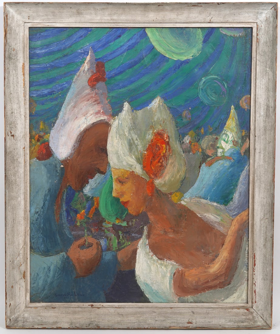 Norman MacLeish Masquerade O/C Painting (1 of 7)