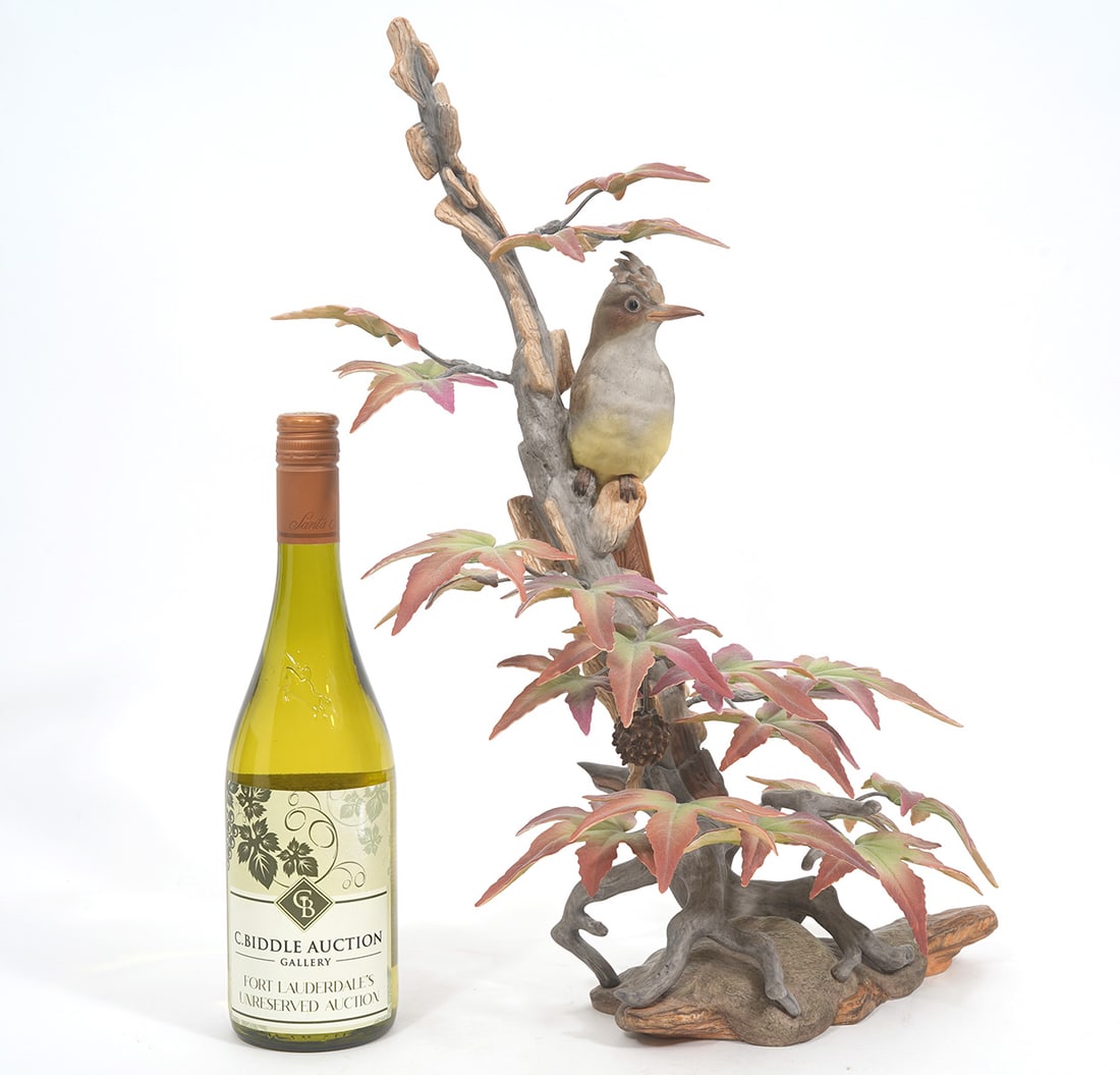 Boehm 'Crested Flycatcher' Porcelain Sculpture (1 of 10)