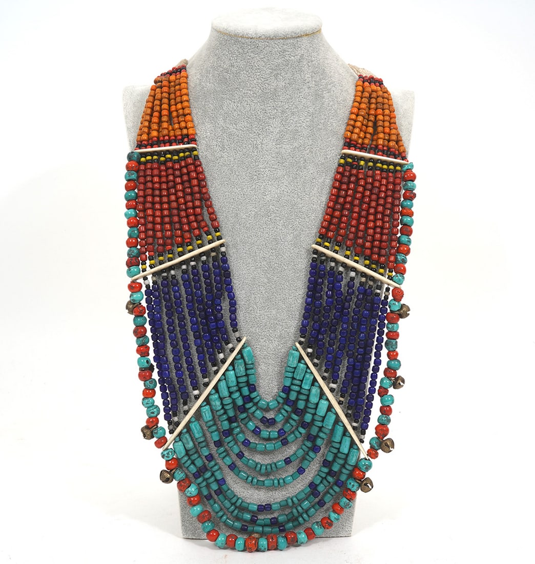 African Trade Beads Necklace (1 of 6)