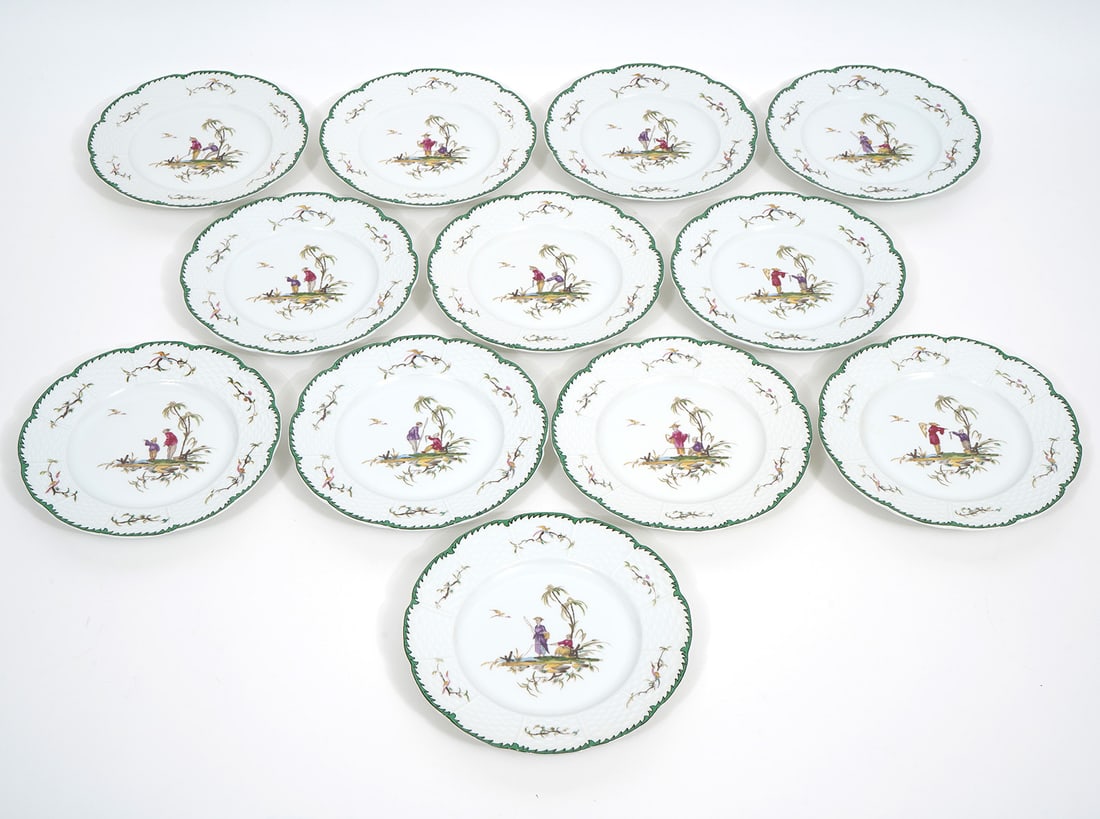 12 Raynaud Limoges 'Si Kiang' Bread & Butter Plates (1 of 5)