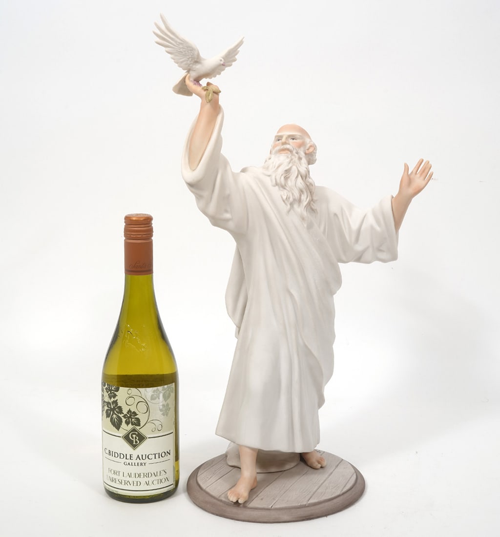Cybis Porcelain "Noah with Dove" Numbered Figure (1 of 7)