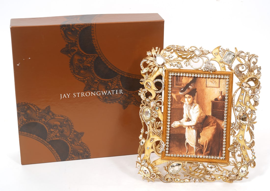 Jay Strongwater Multi-Stone Ltd Ed. Easel Frame (1 of 5)