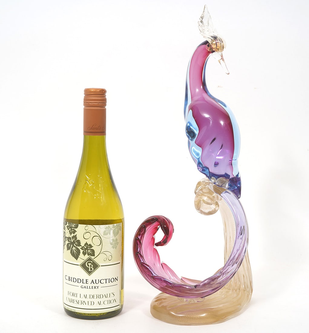 Murano 'Bird Of Paradise' Art Glass Sculpture (1 of 5)