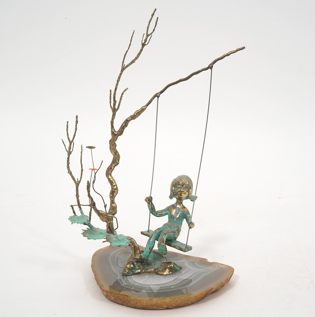 Malcolm Moran Girl on Swing Sculpture (1 of 6)