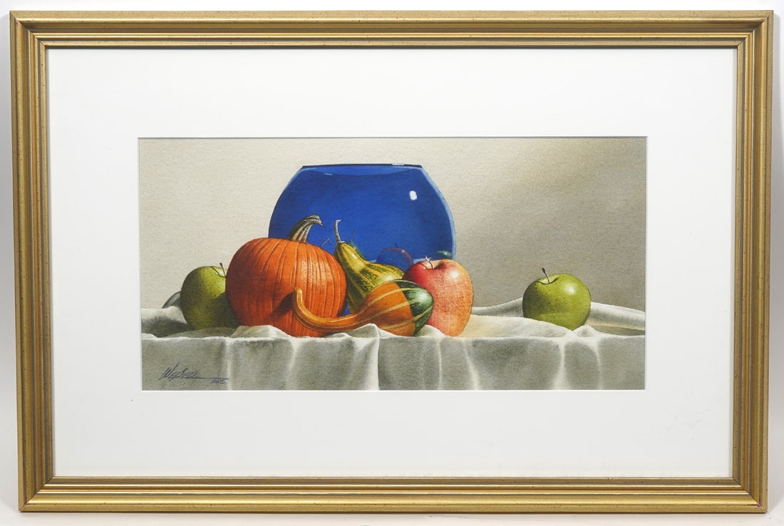 Michael Weber Watercolor Still Life Signed (1 of 6)