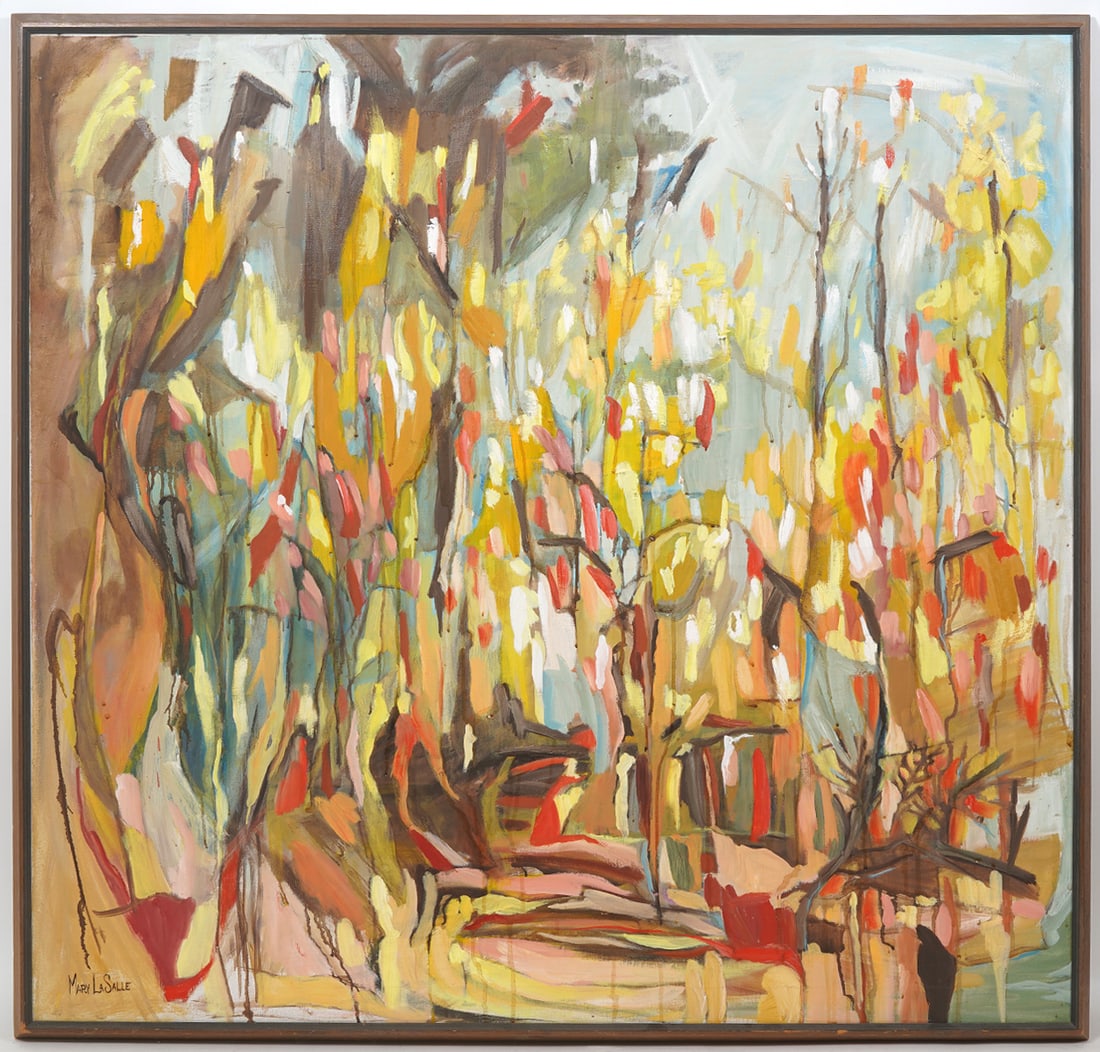 Mary LaSalle Modernist O/C Painting (1 of 6)