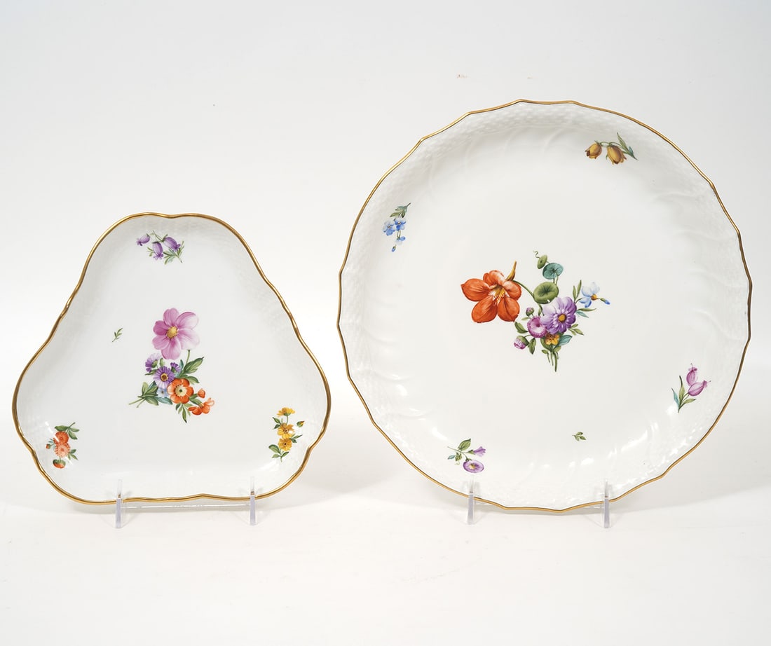 Two Royal Copenhagen "Saxon Flower" Serving Pieces (1 of 7)