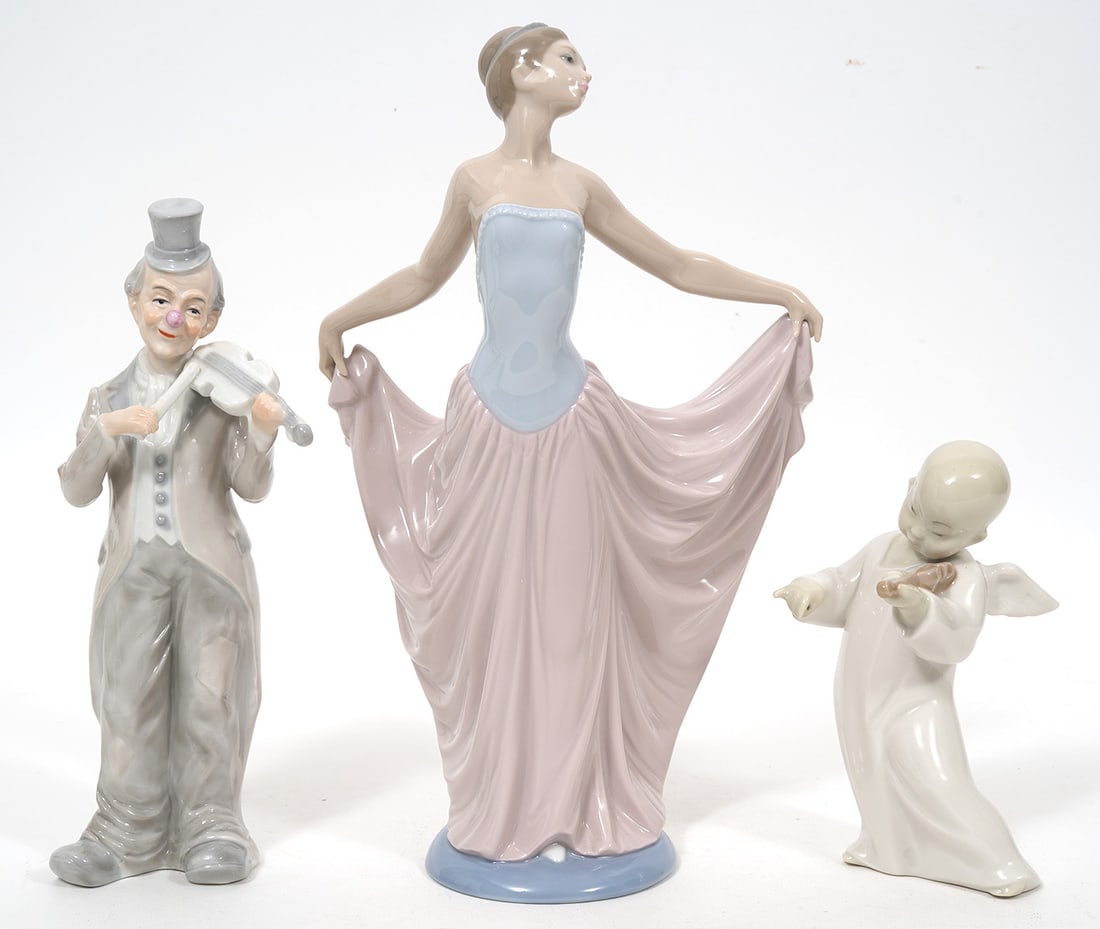 Three Porcelain Figures Including Lladro (1 of 4)