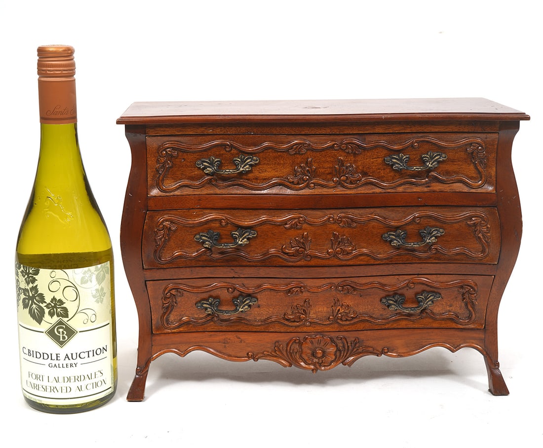 French 20th C. Miniature Bombay Chest (1 of 9)